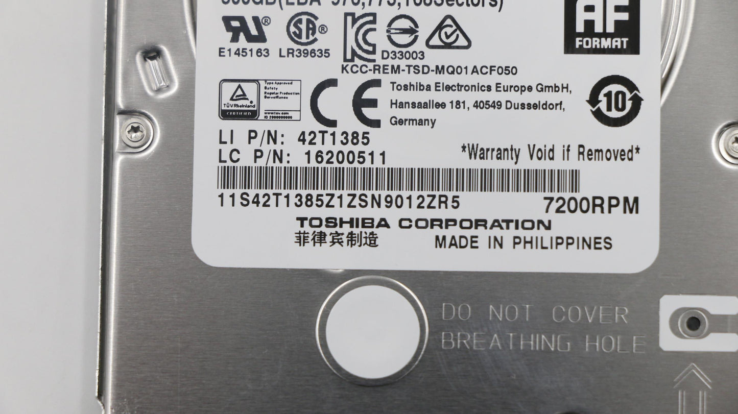 Lenovo Hd Hard Drives - 04W0583