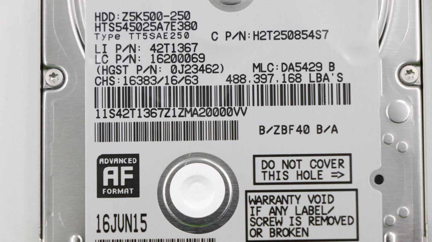 Lenovo Hard Drives - 04W1297