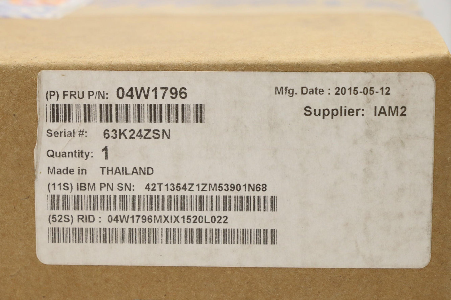 Lenovo 04W1796 - Part