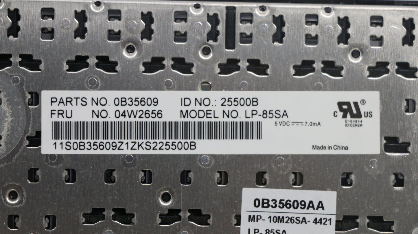 Lenovo Ki Keyboards Internal - 04W2656