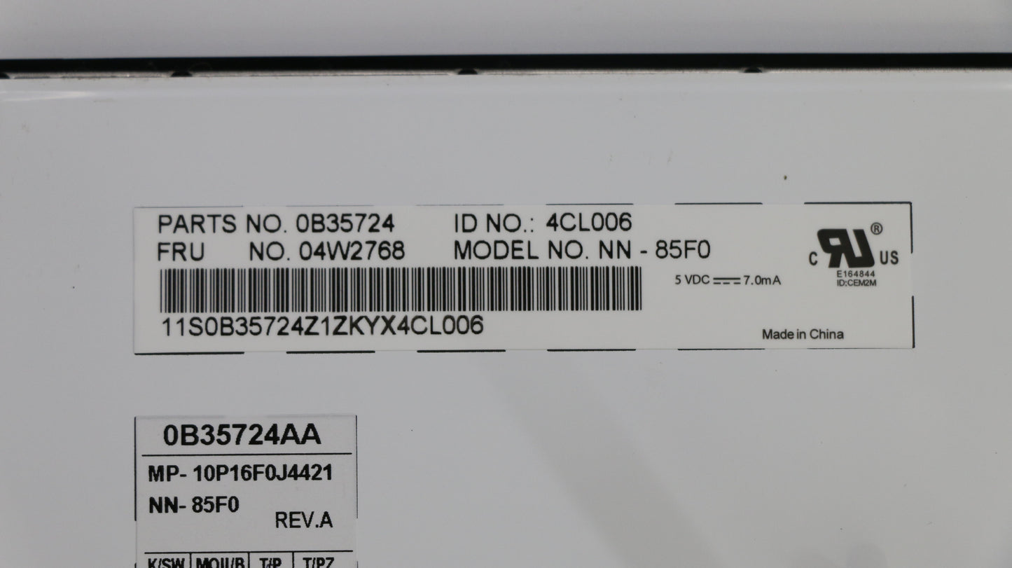 Lenovo Kb Keyboards External - 04W2768