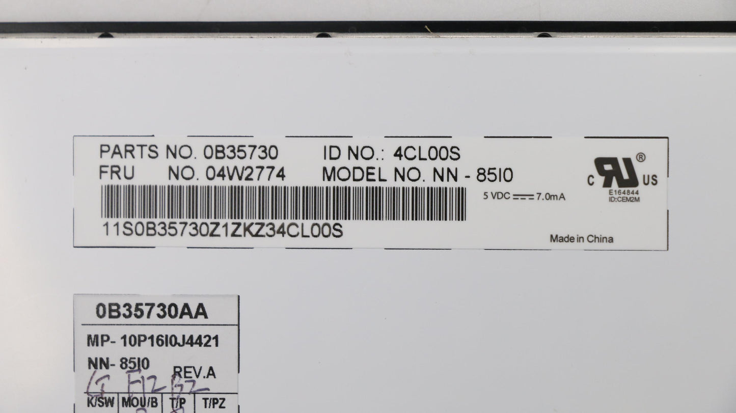 Lenovo Kb Keyboards External - 04W2774
