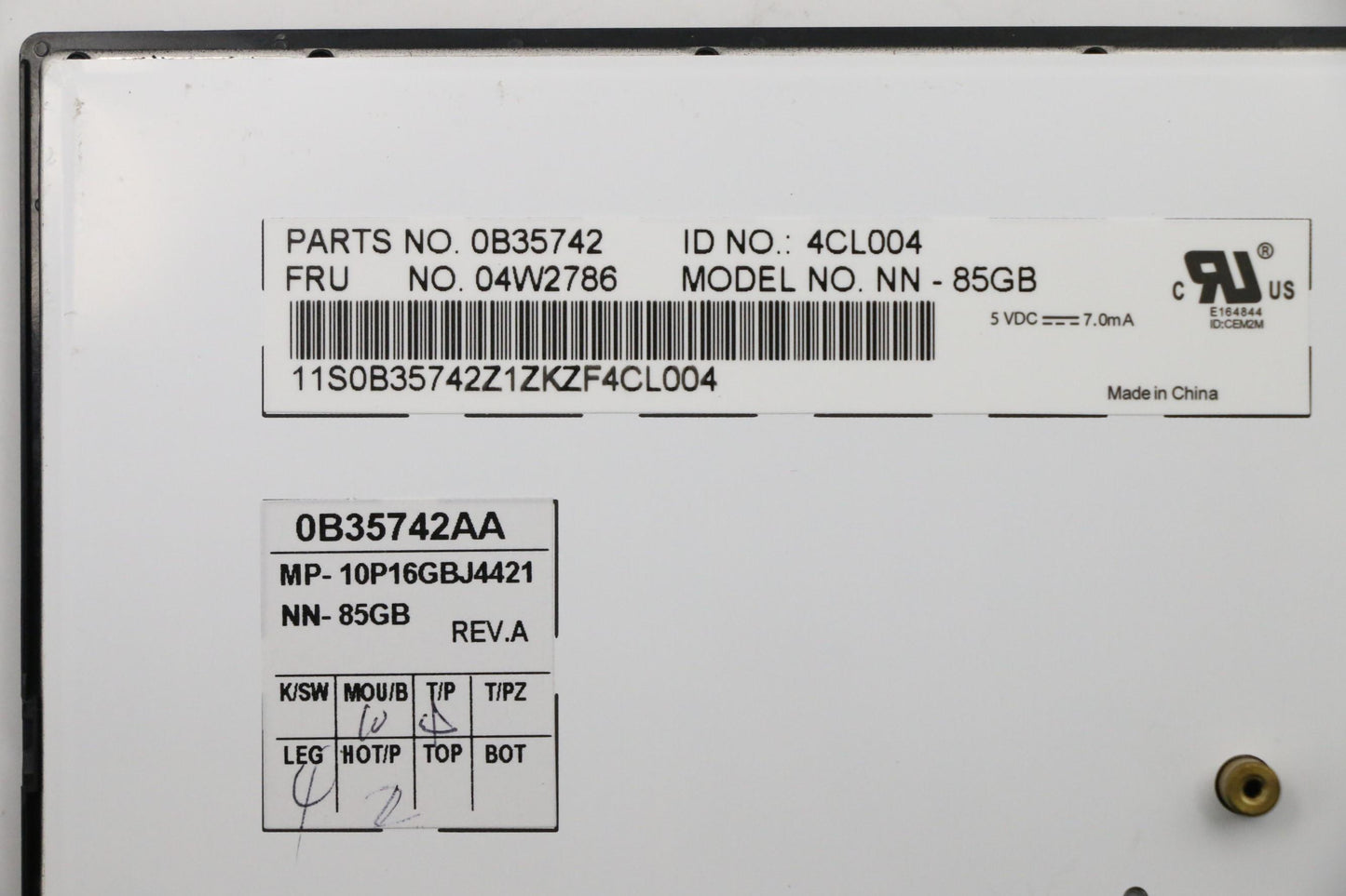 Lenovo Keyboard Nn-Keyboard Uke - 04W2786