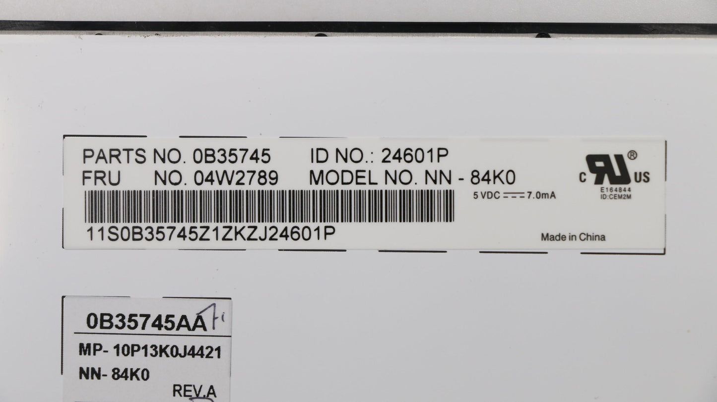 Lenovo Keyboard Nn-Keyboard Kor - 04W2789