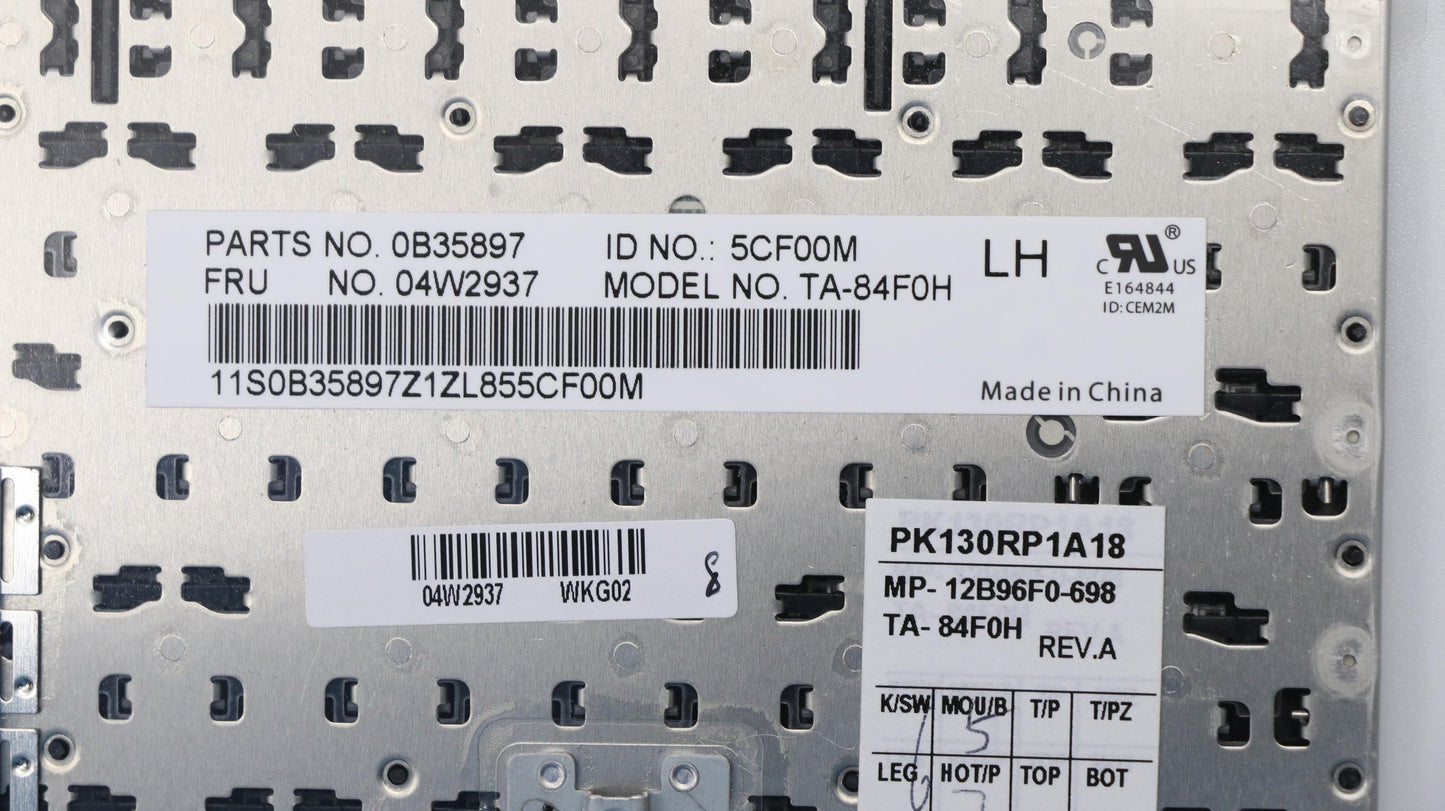 Lenovo Ki Keyboards Internal - 04W2937