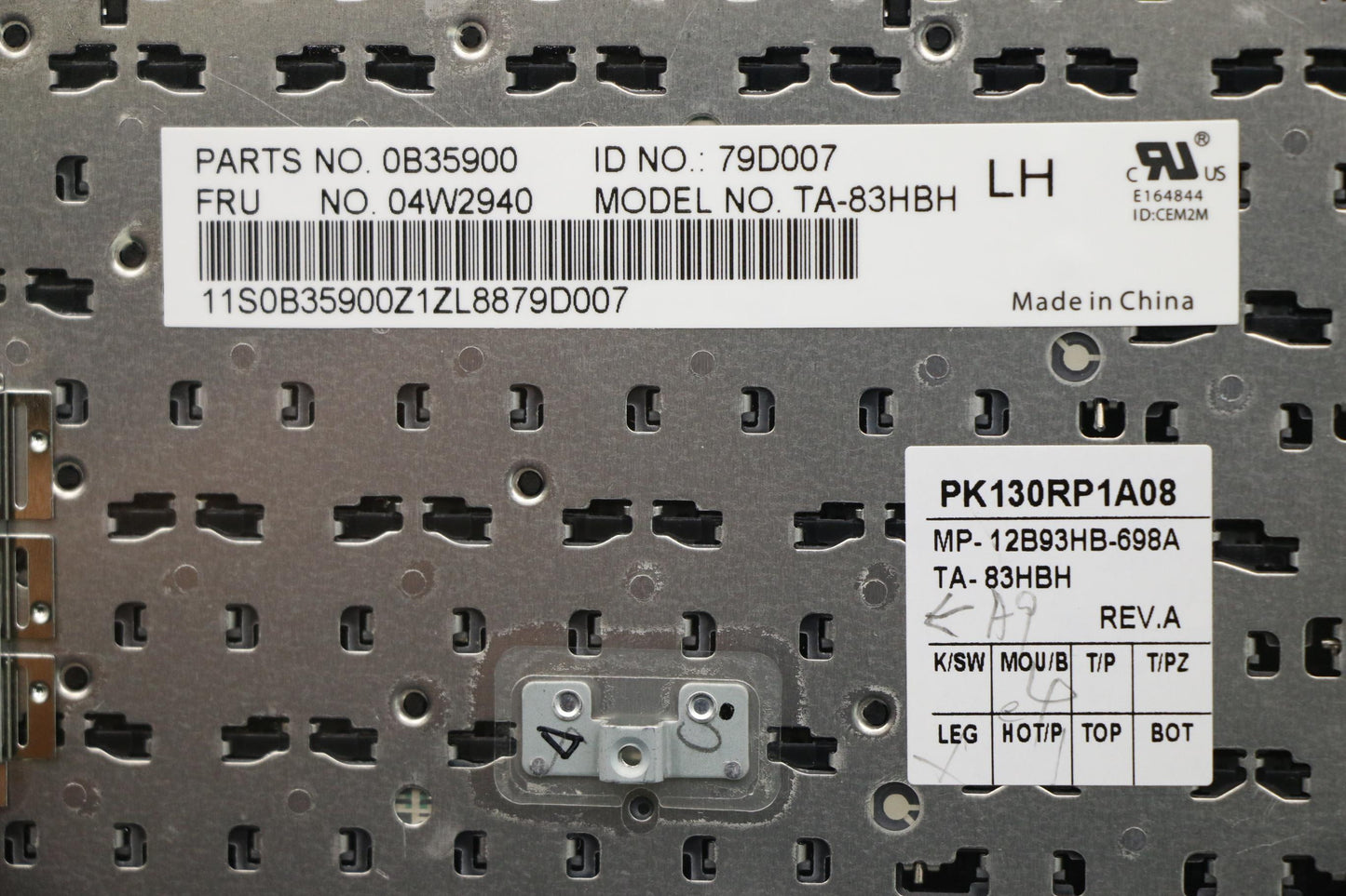Lenovo Ki Keyboards Internal - 04W2940
