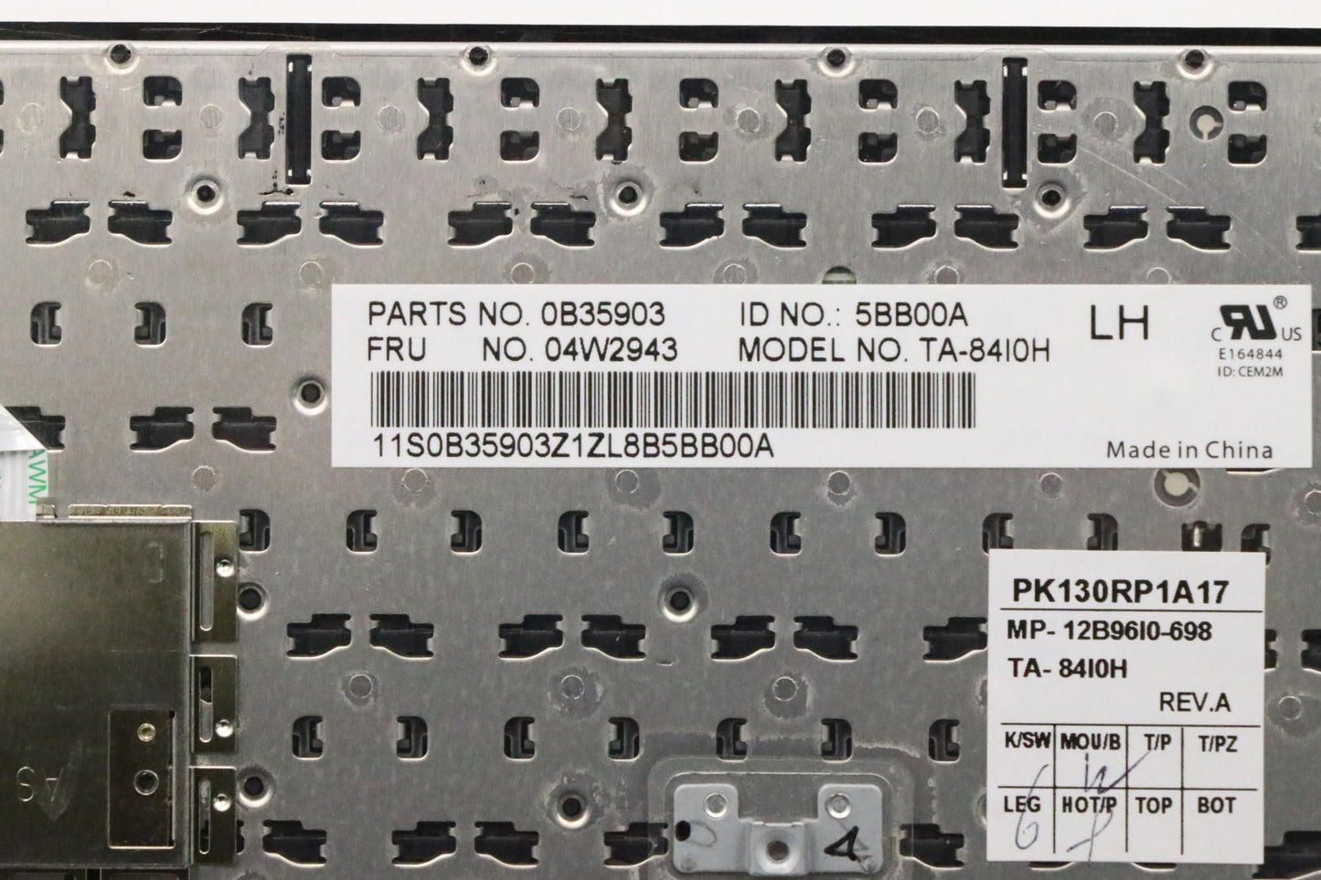 Lenovo Ki Keyboards Internal - 04W2943
