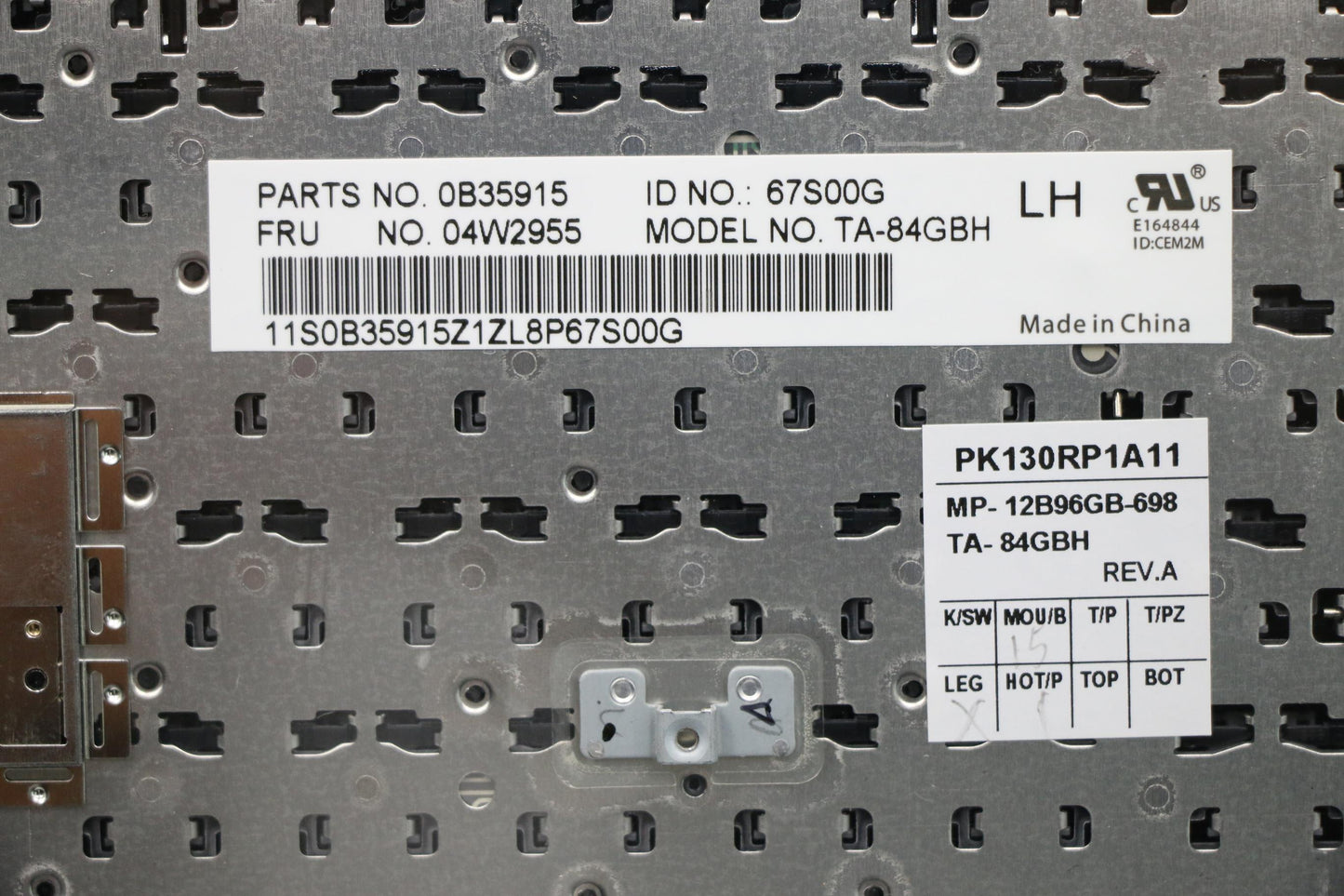 Lenovo Ki Keyboards Internal - 04W2955
