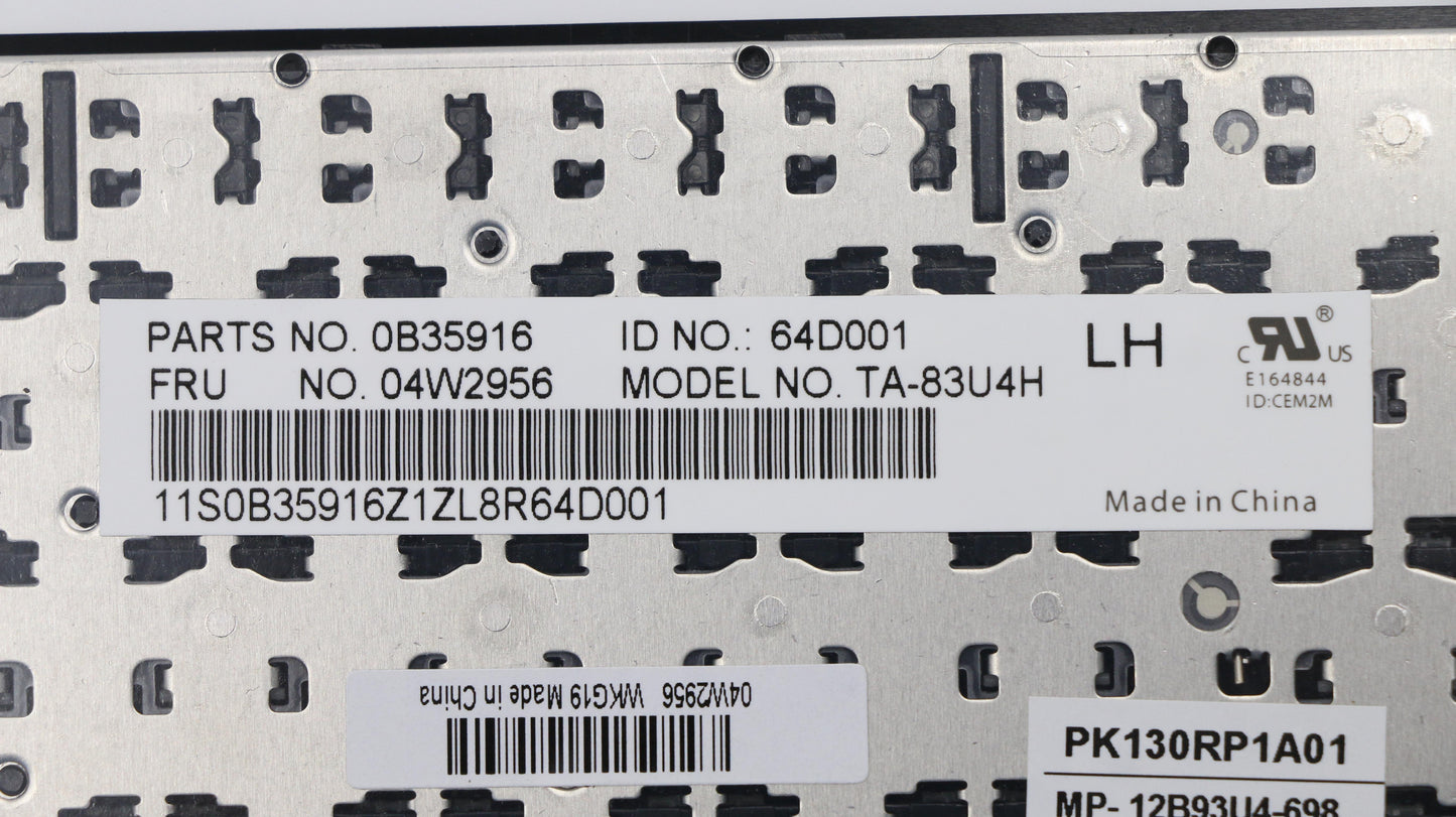 Lenovo Ki Keyboards Internal - 04W2956