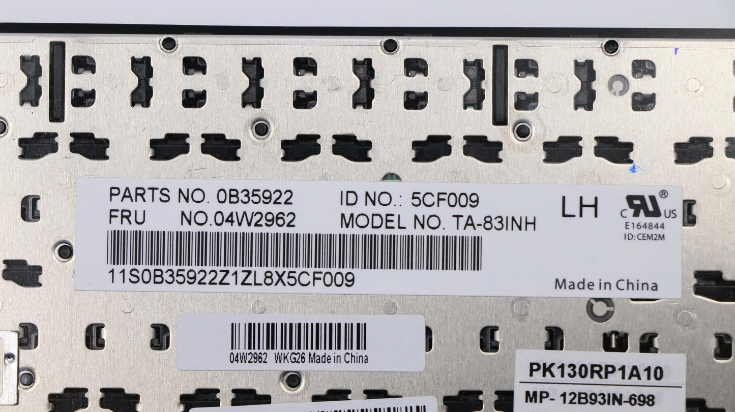 Lenovo Keyboard Tanner-Keyboard Ind - 04W2962
