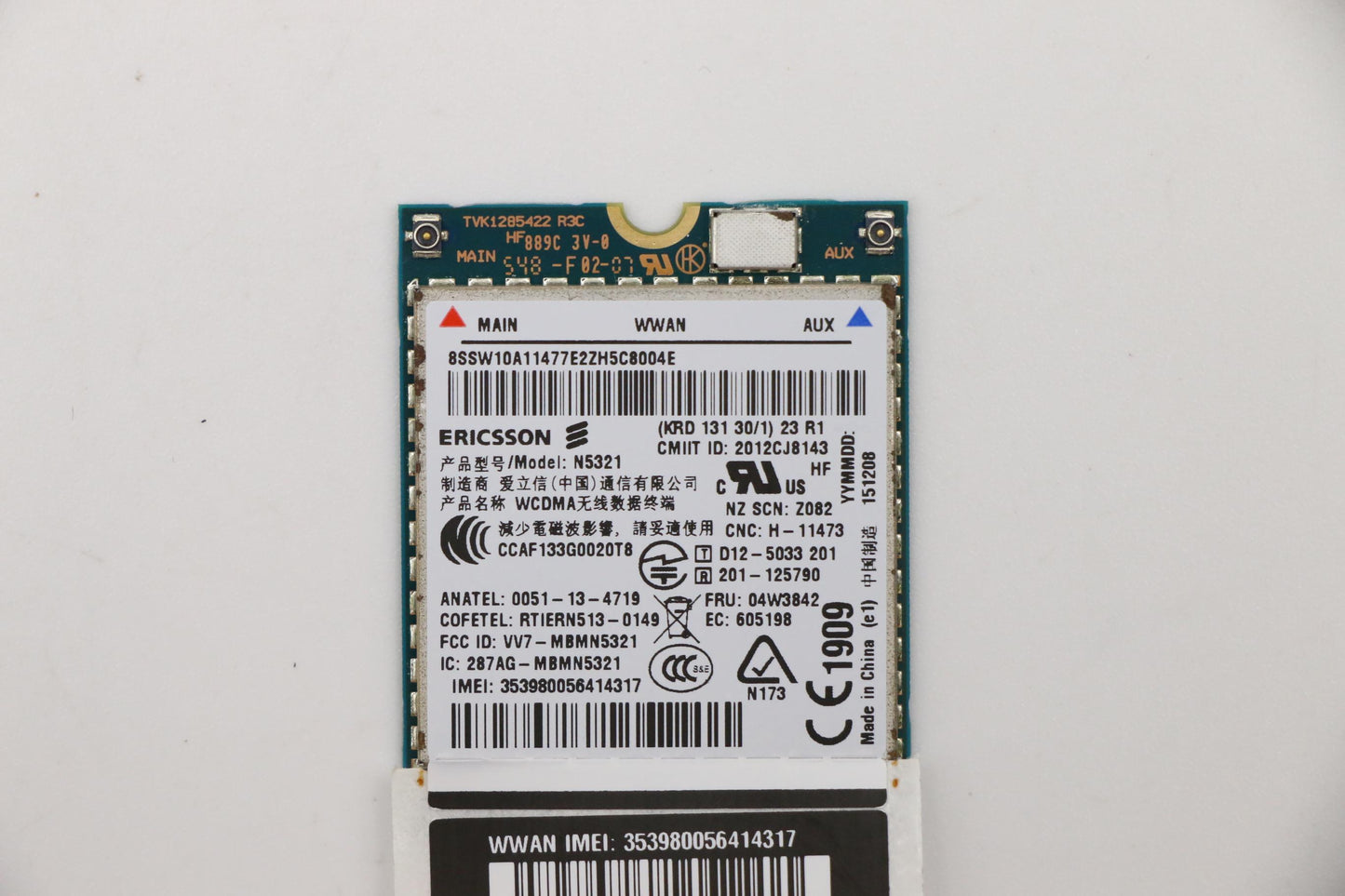 Lenovo 04W3842 Wireless Wan Adapters