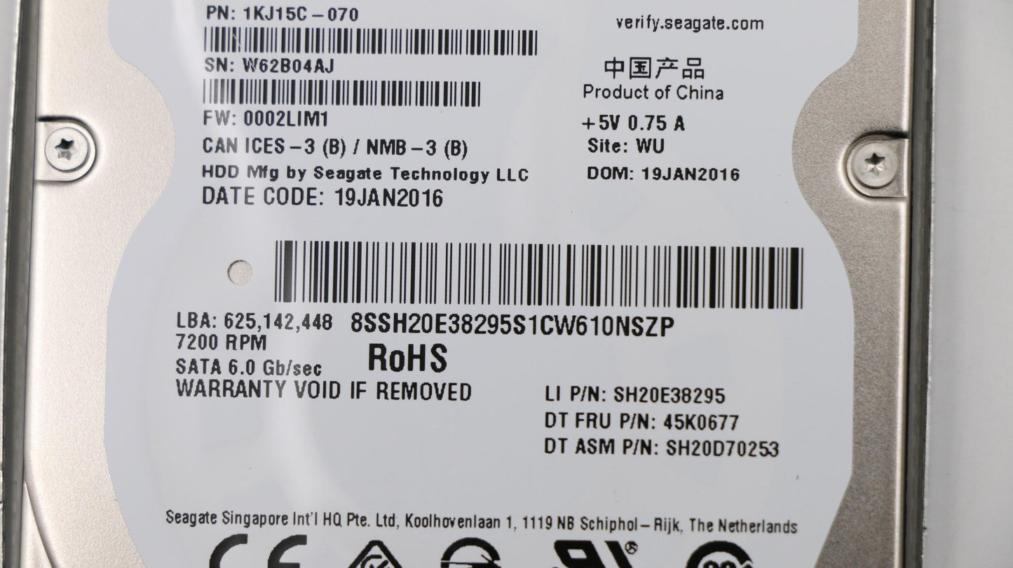 Lenovo Hard Drives - 04W3927