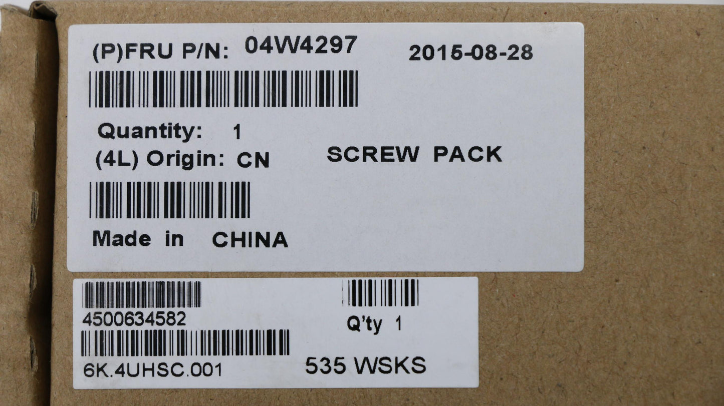 Lenovo Ks Kits Screws And Labels - 04W4297