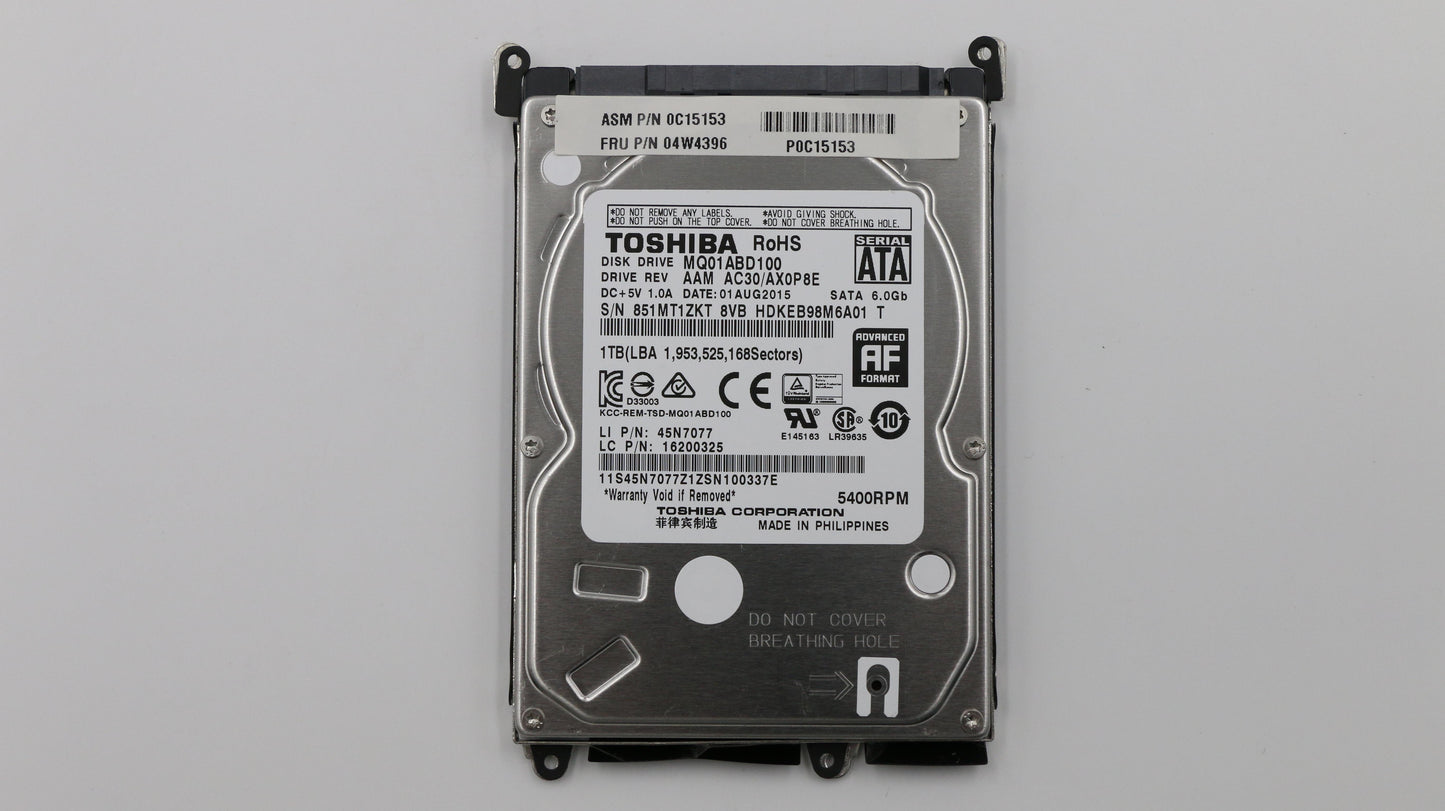 Lenovo Hd Hard Drives - 04W4396