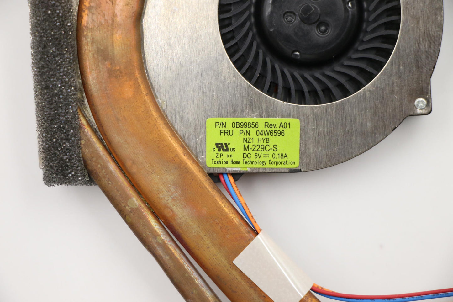 Lenovo Heatsink Fan Toshiba H - 04W6596