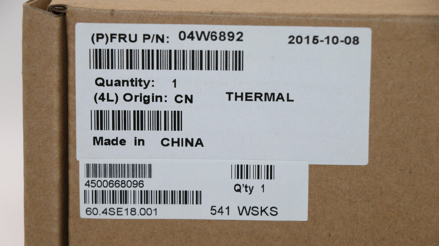 Lenovo Heatsk Thermal Mdl Swg Avc - 04W6892