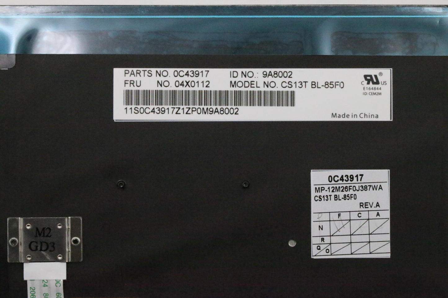 Lenovo Ki Keyboards Internal - 04X0112