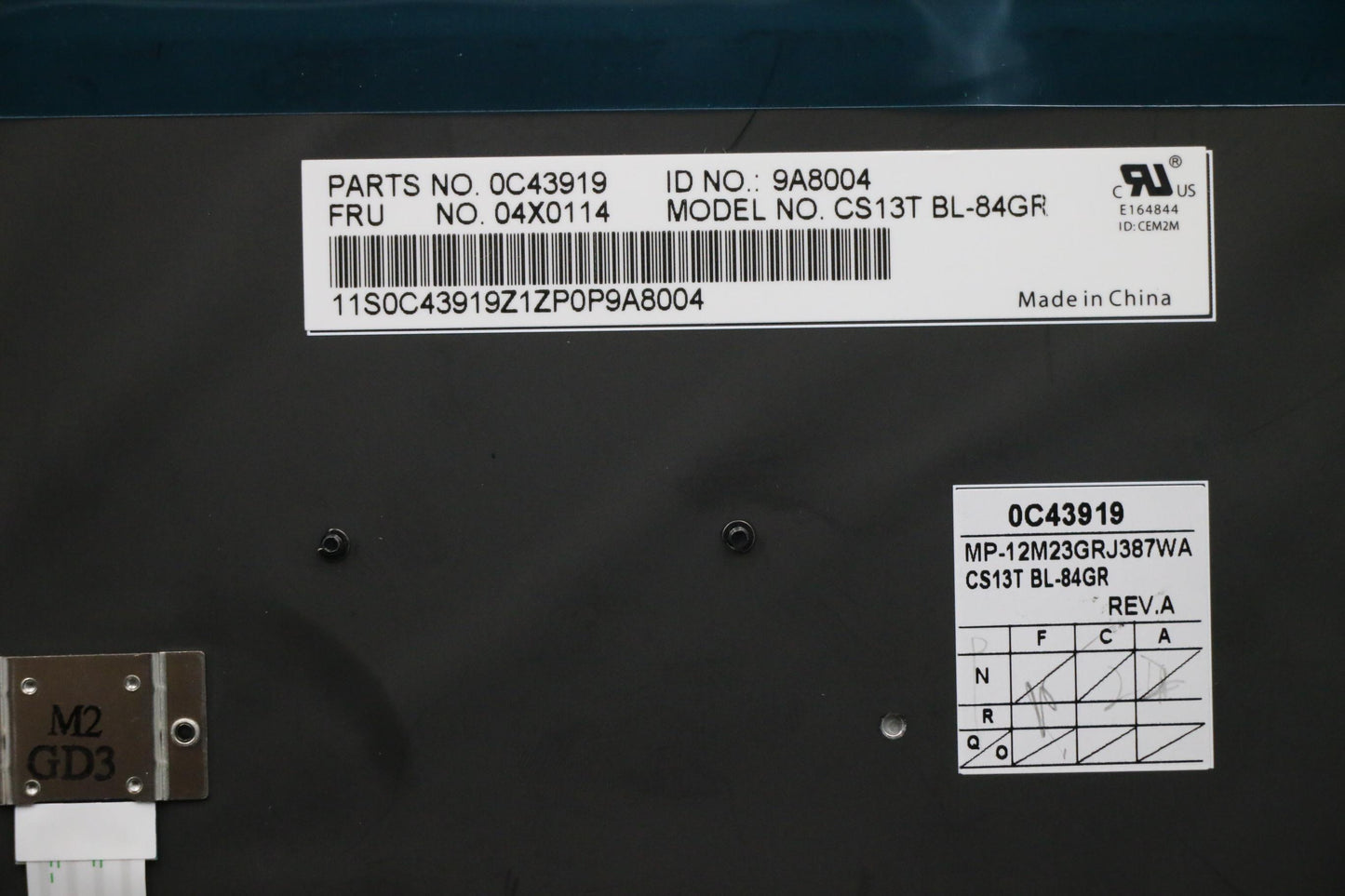 Lenovo Ki Keyboards Internal - 04X0114