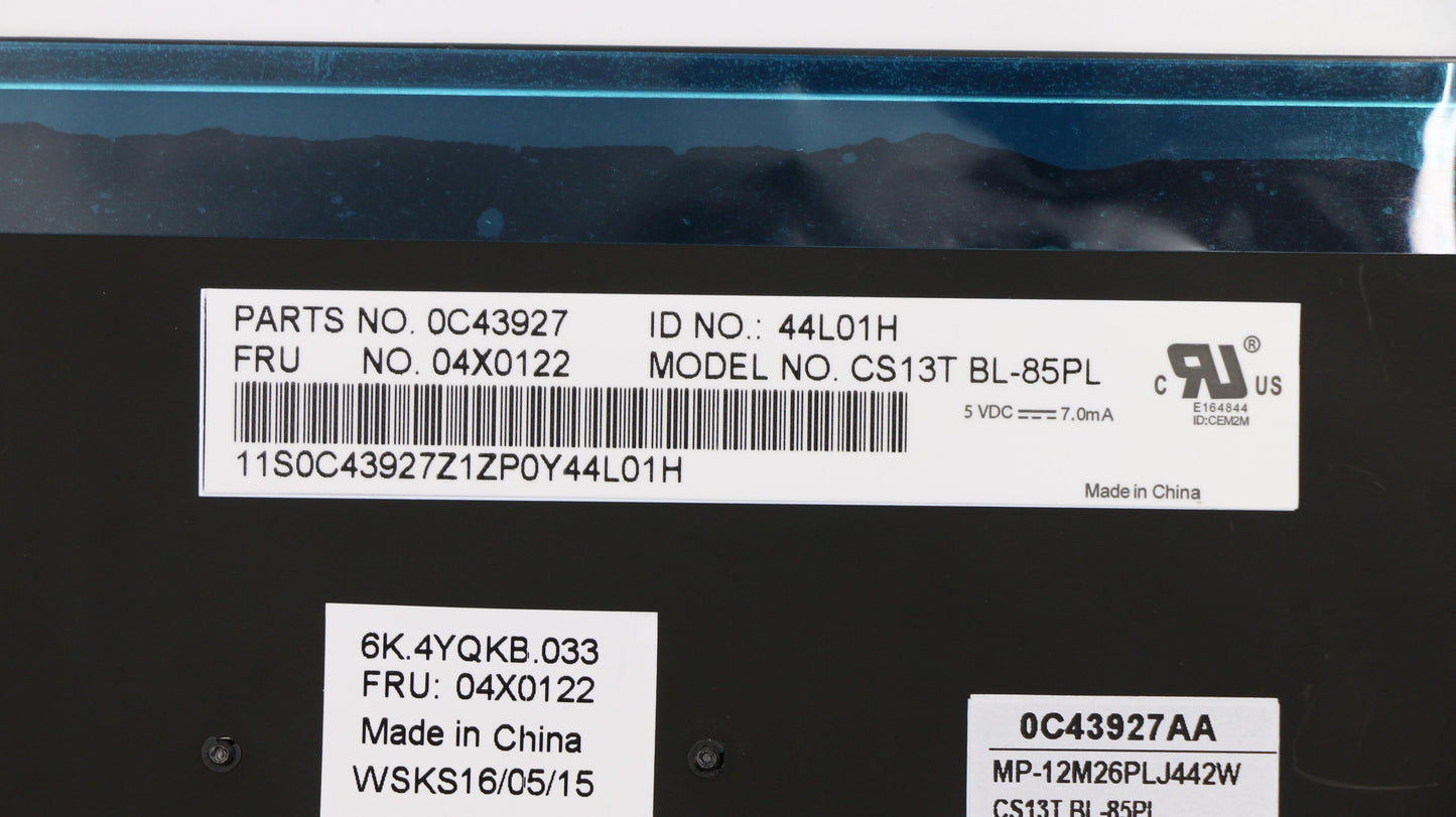 Lenovo Ki Keyboards Internal - 04X0122