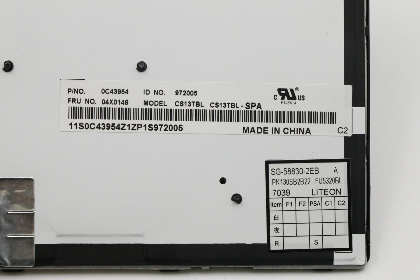 Lenovo Ki Keyboards Internal - 04X0149
