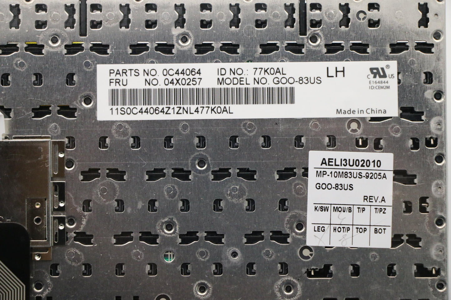 Lenovo Laptop Keyboard - 04X0257