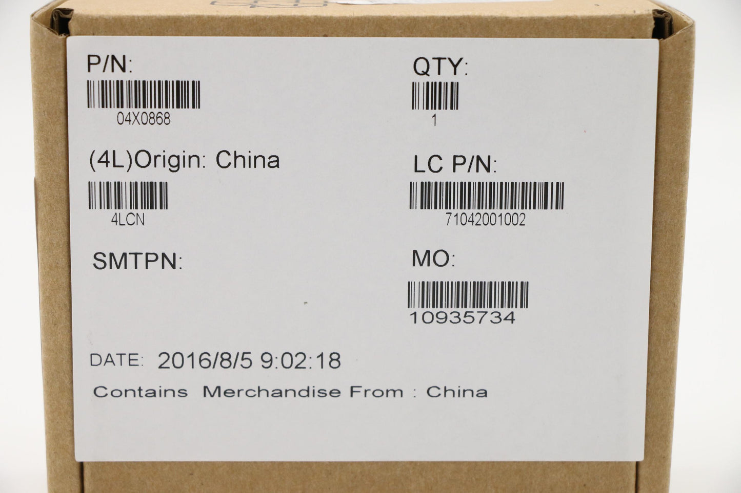 Lenovo Mn Misc Internal - 04X0868