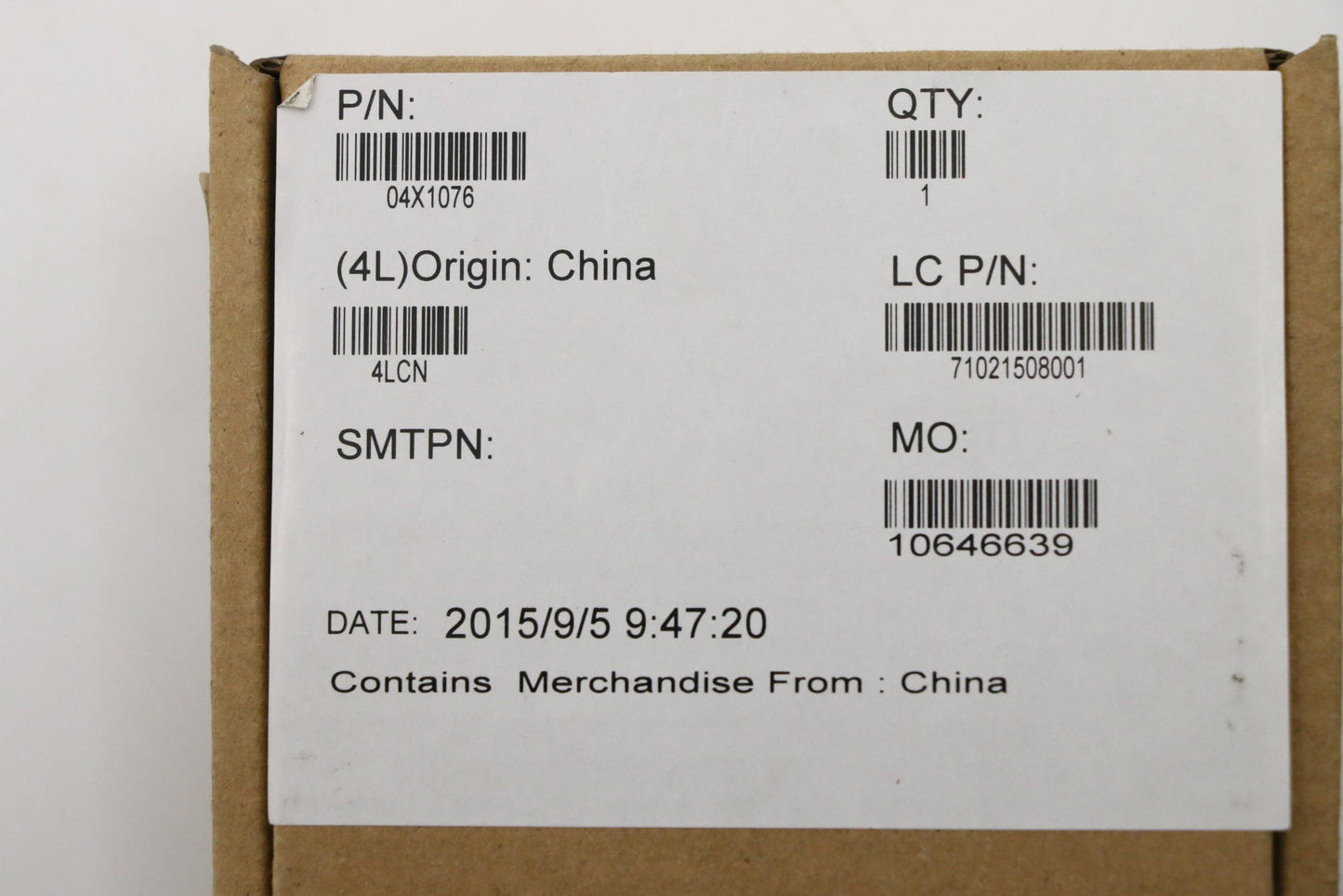 Lenovo Mn Misc Internal - 04X1076