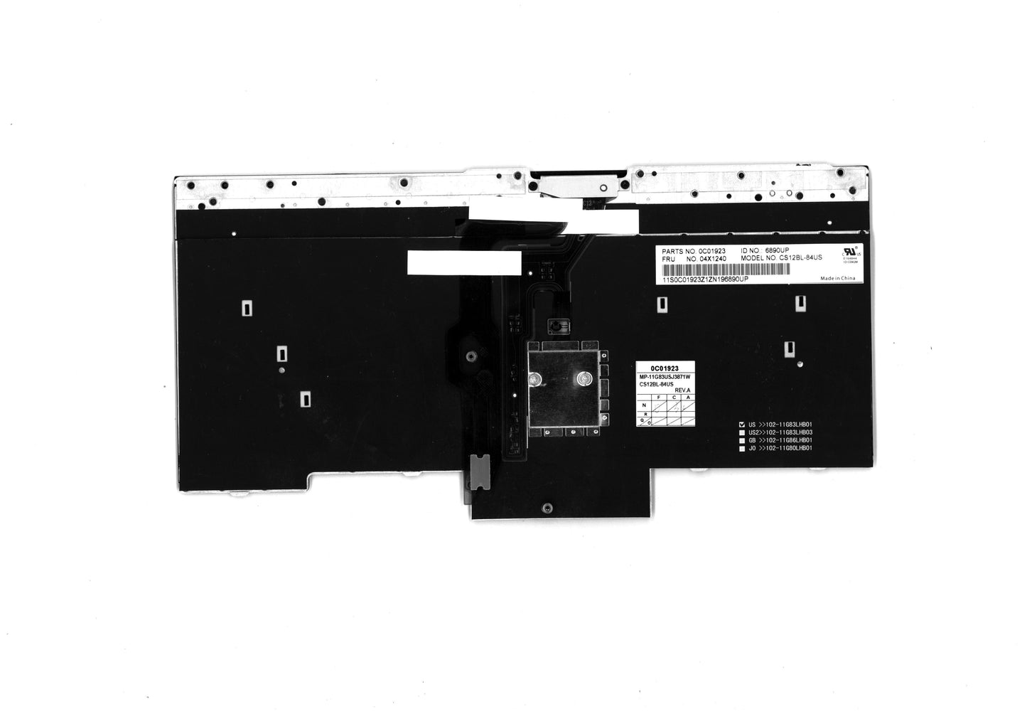 Lenovo 04X1240 Laptop Keyboard