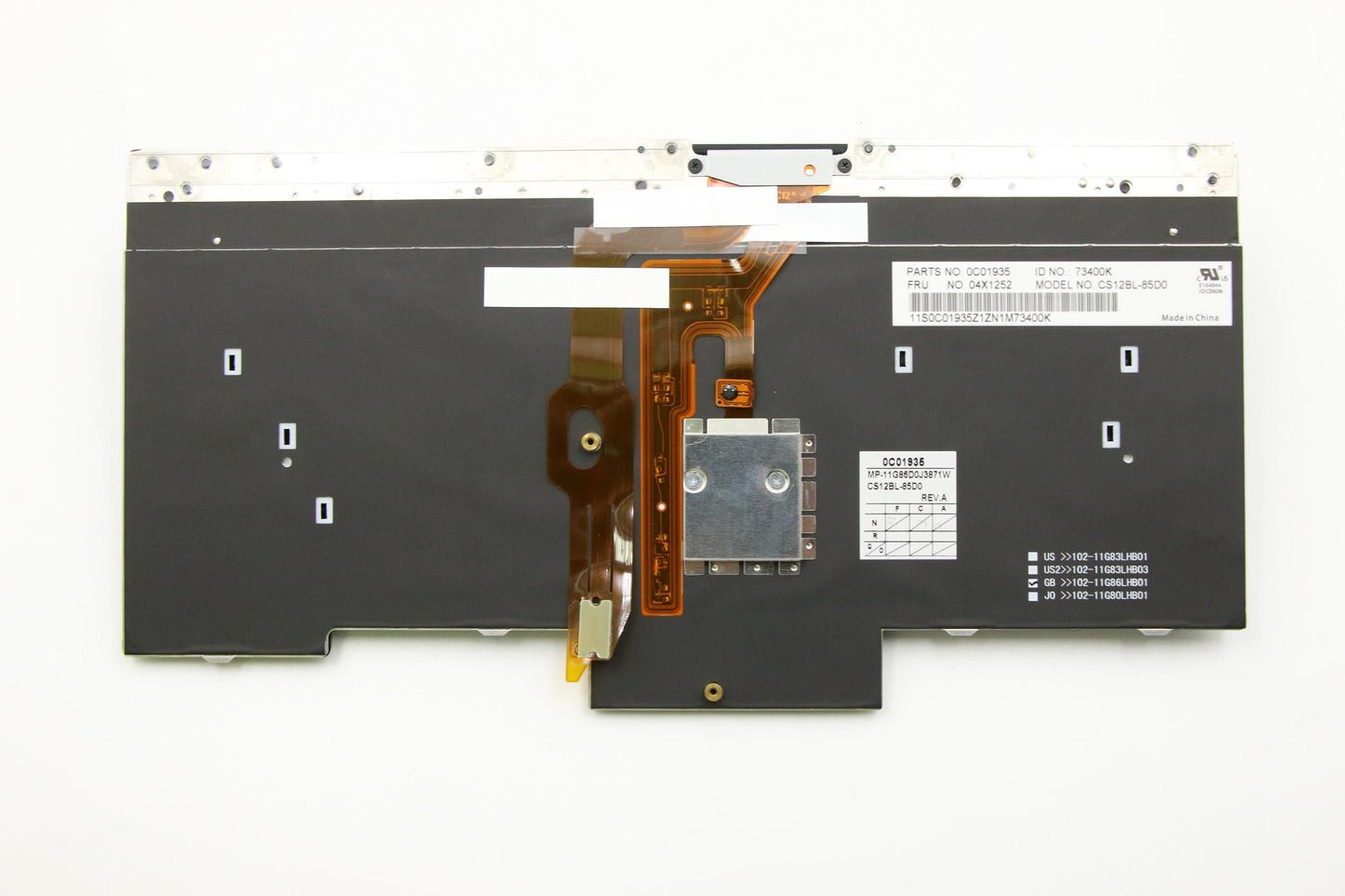 Lenovo Ki Keyboards Internal - 04X1252