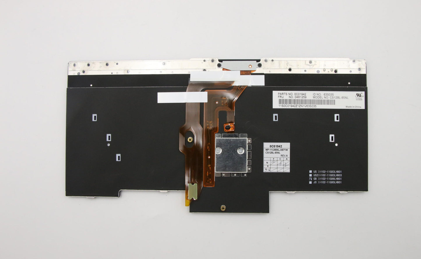 Lenovo Ki Keyboards Internal - 04X1259