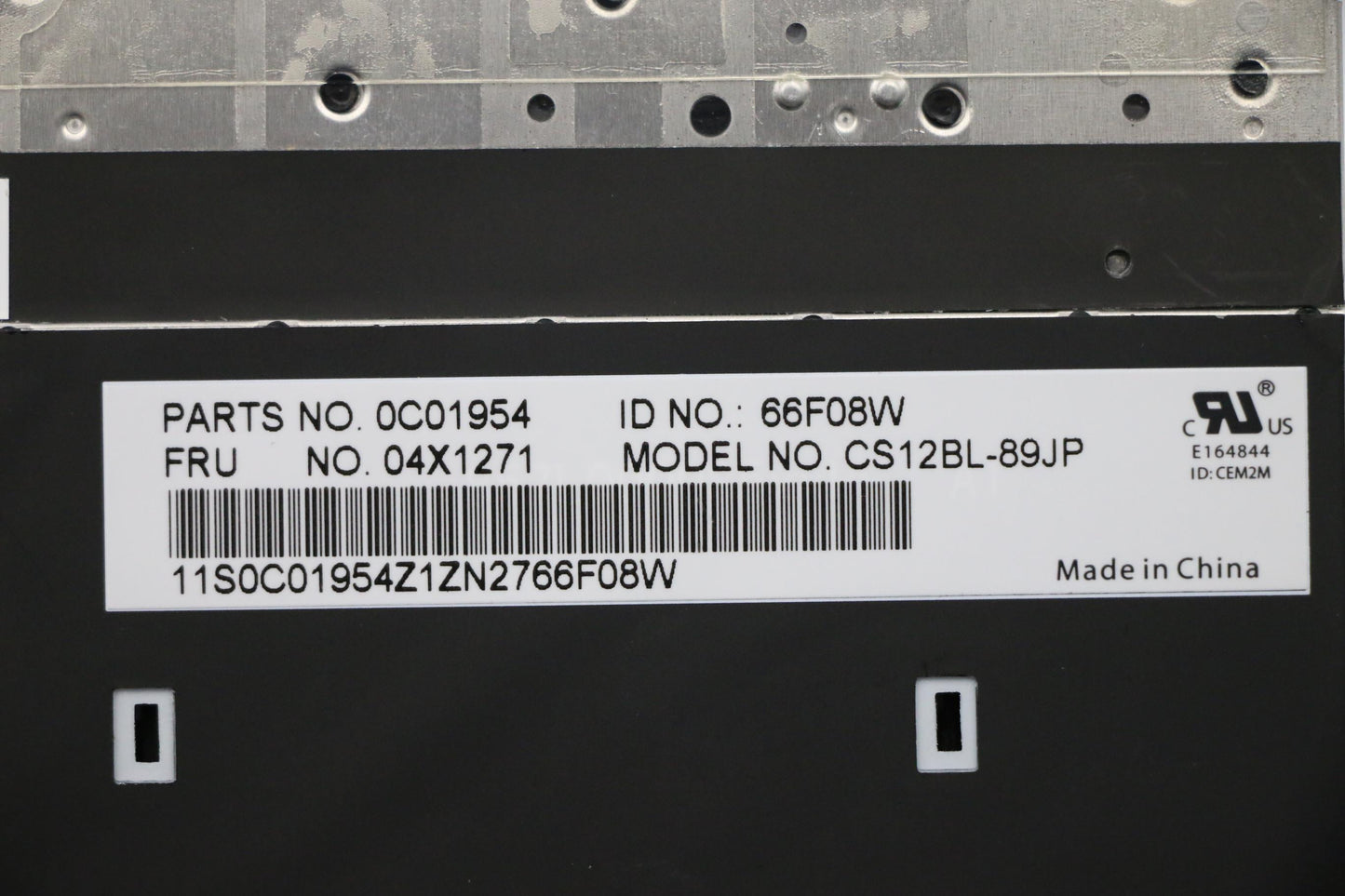 Lenovo Keyboard Cs12 B/L Keyboard Jpn - 04X1271