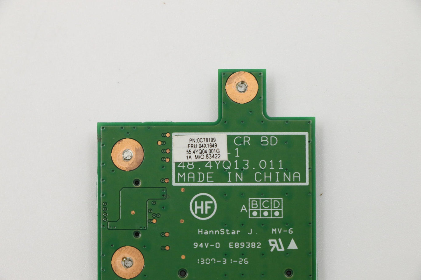 Lenovo Cardreader Card Reader Board - 04X1649