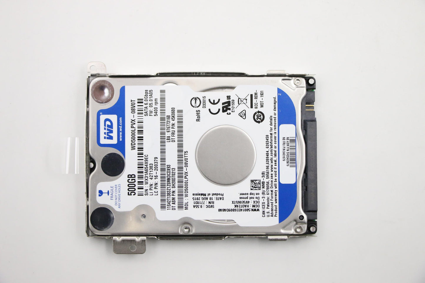 Lenovo Hard Drive Hdd,500G,5400,7Mm,W - 04X1679