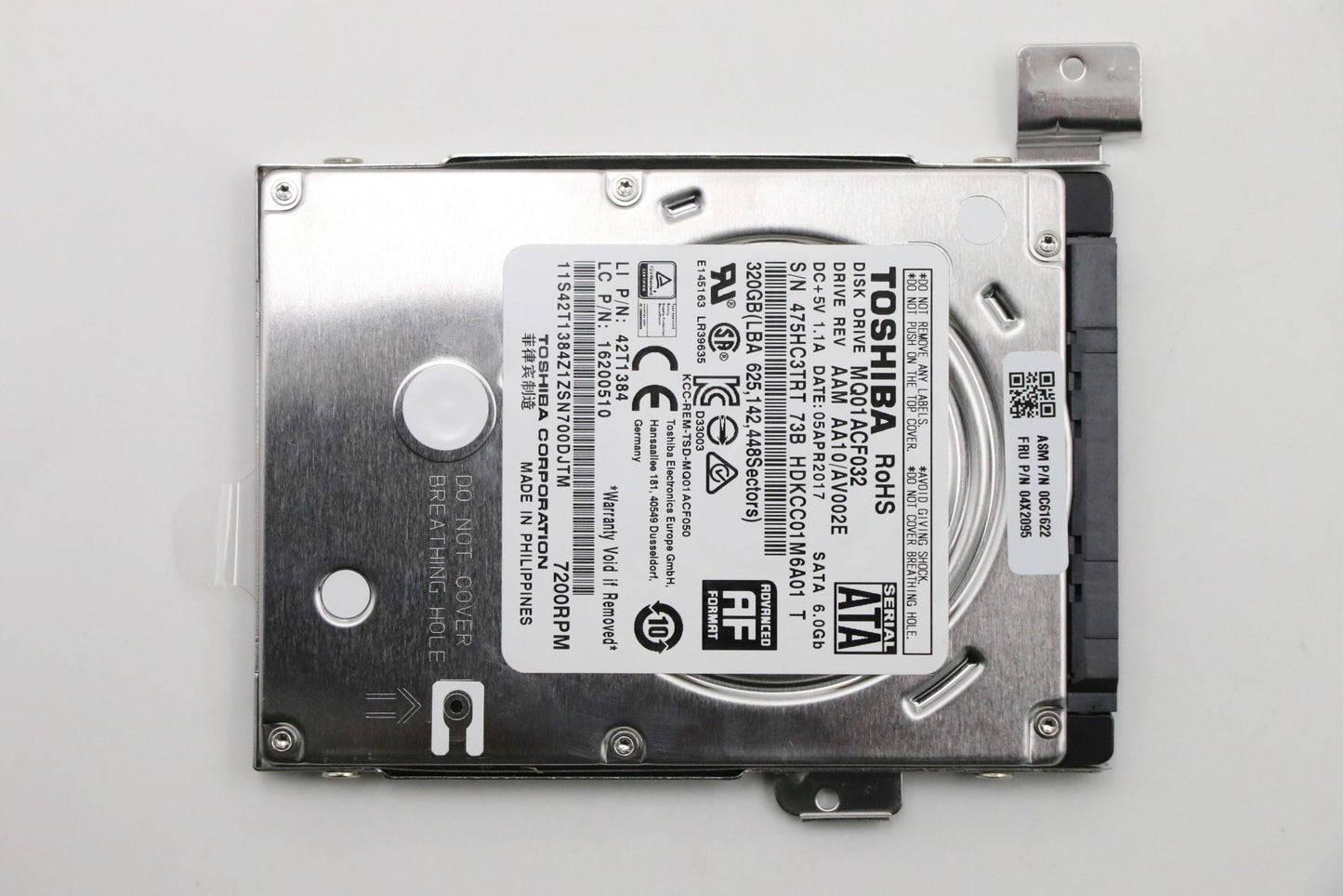 Lenovo Hard Drive Hdd,320G,7200,7Mm,T - 04X2095