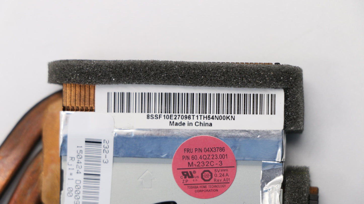 Lenovo Assembly Thermal Swg Toshiba L - 04X3786