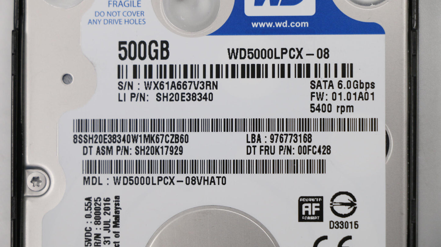 Lenovo Hd Hard Drives - 04X3806