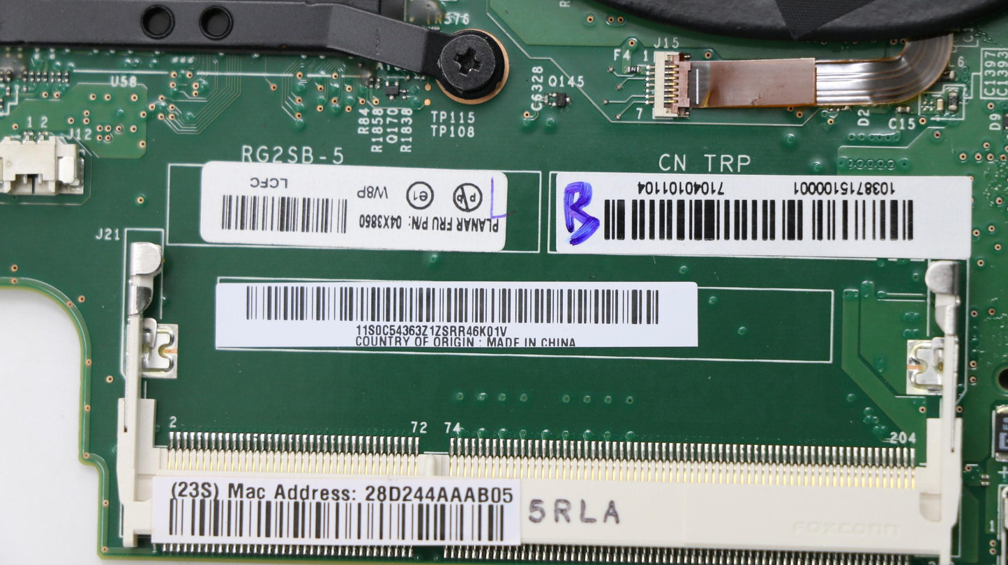 Lenovo Bdplanar W8P,I3-4010,Tpm - 04X3850