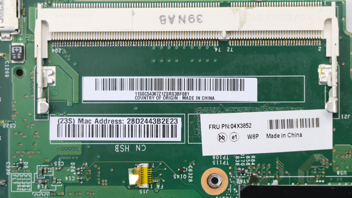 Lenovo Bdplanar W8P,I5-4200,Tpm - 04X3852