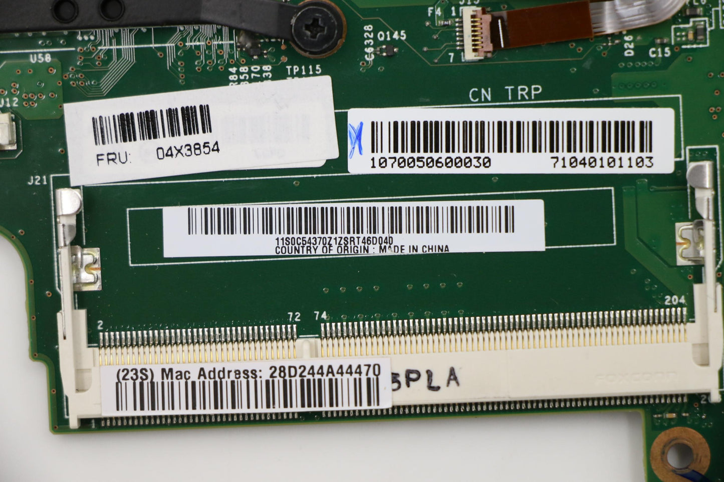 Lenovo Bdplanar W8P,I7-4500,Tpm - 04X3854
