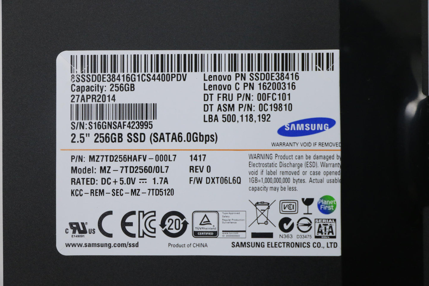 Lenovo 04X4432 Solid State Drives