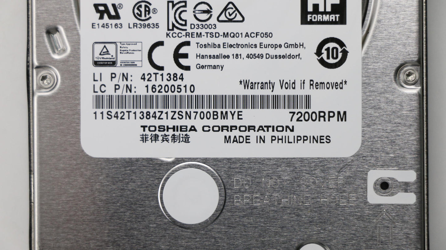 Lenovo Hard Drive Hdd 320G 7200Rpm To - 04X4731