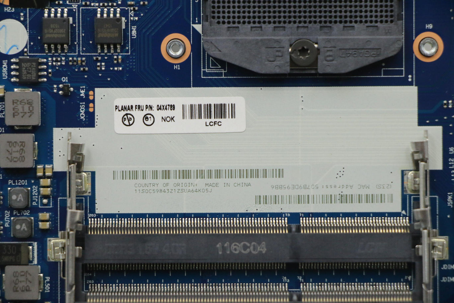 Lenovo Motherboard - 04X4789