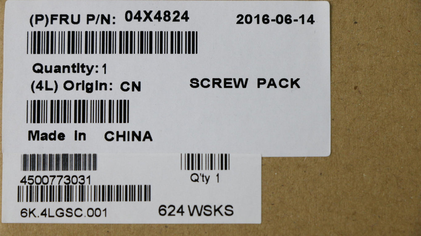 Lenovo Ks Kits Screws And Labels - 04X4824