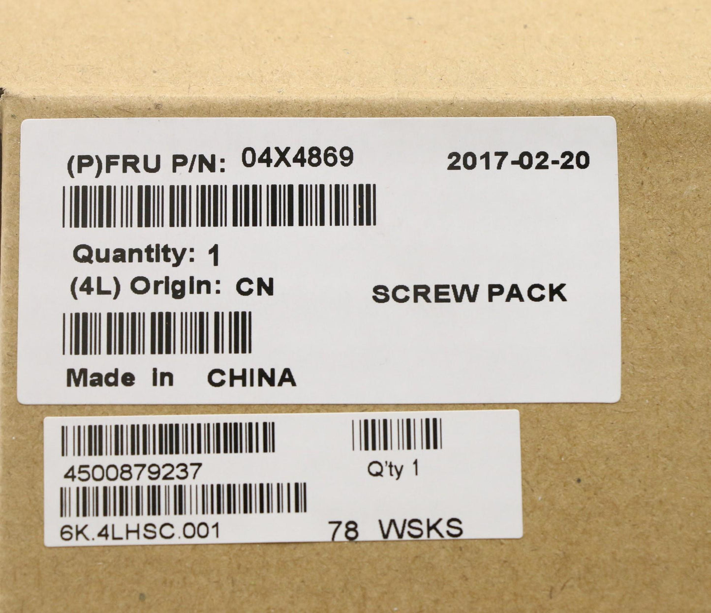 Lenovo Ks Kits Screws And Labels - 04X4869