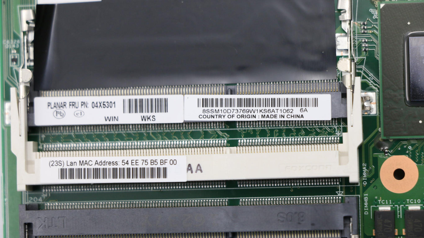 Lenovo Motherboard - 04X5301