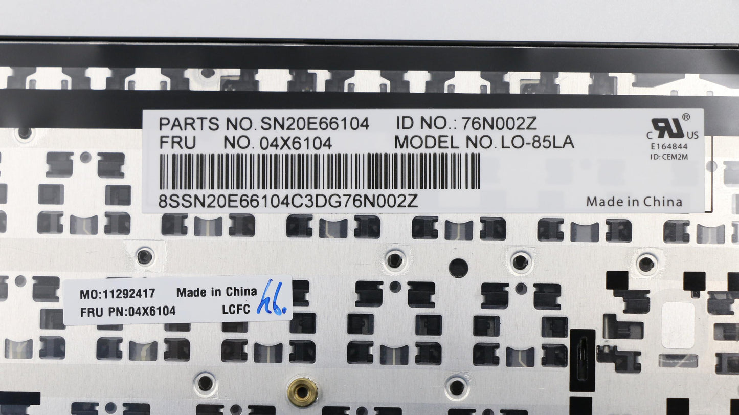 Lenovo Ki Keyboards Internal - 04X6104