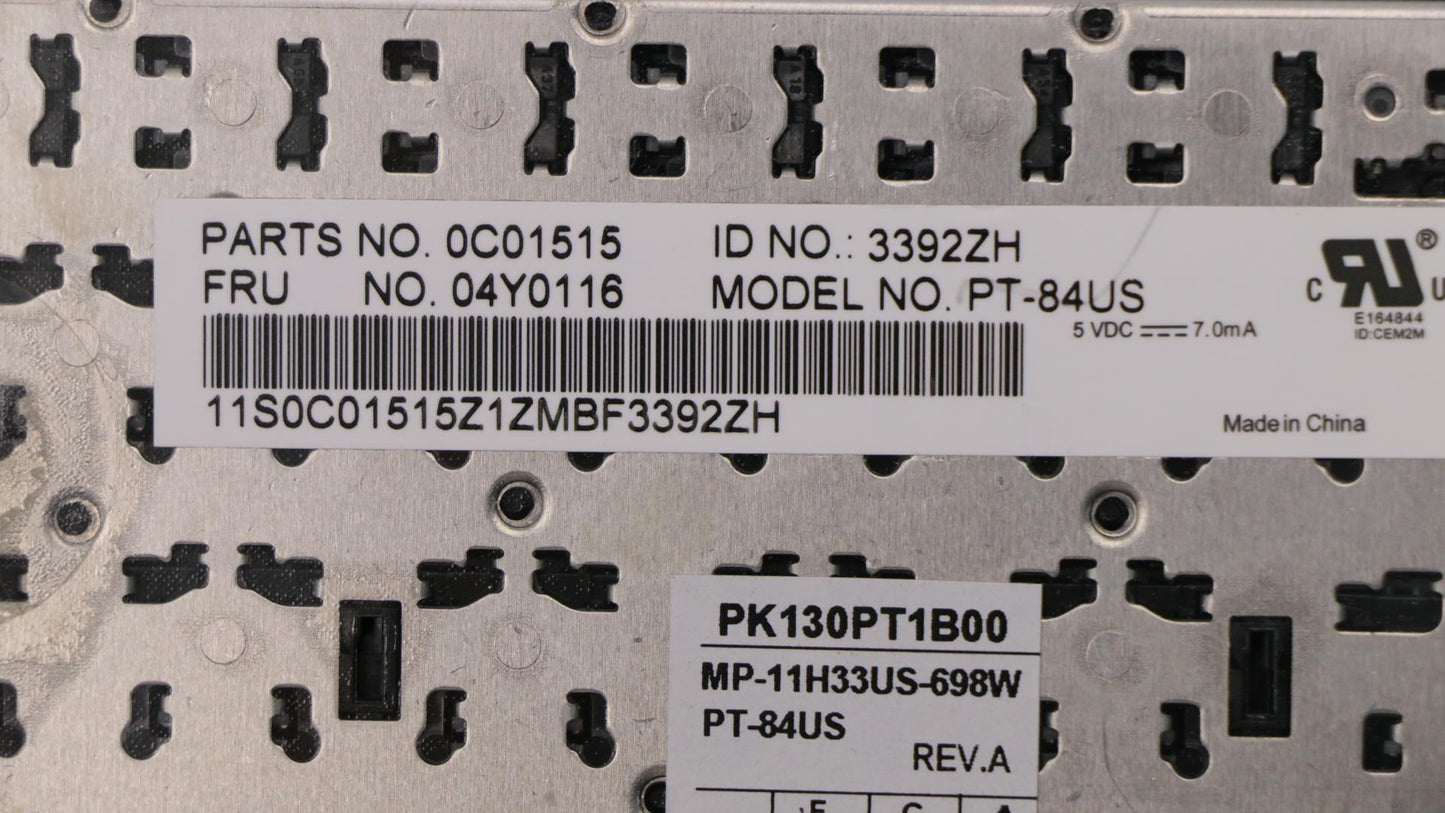 Lenovo Keyboard Pt-Keyboard Use Chy - 04Y0116
