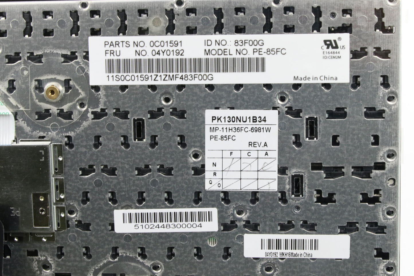 Lenovo Keyboard Pe-Keyboard C-Fr Chy - 04Y0192