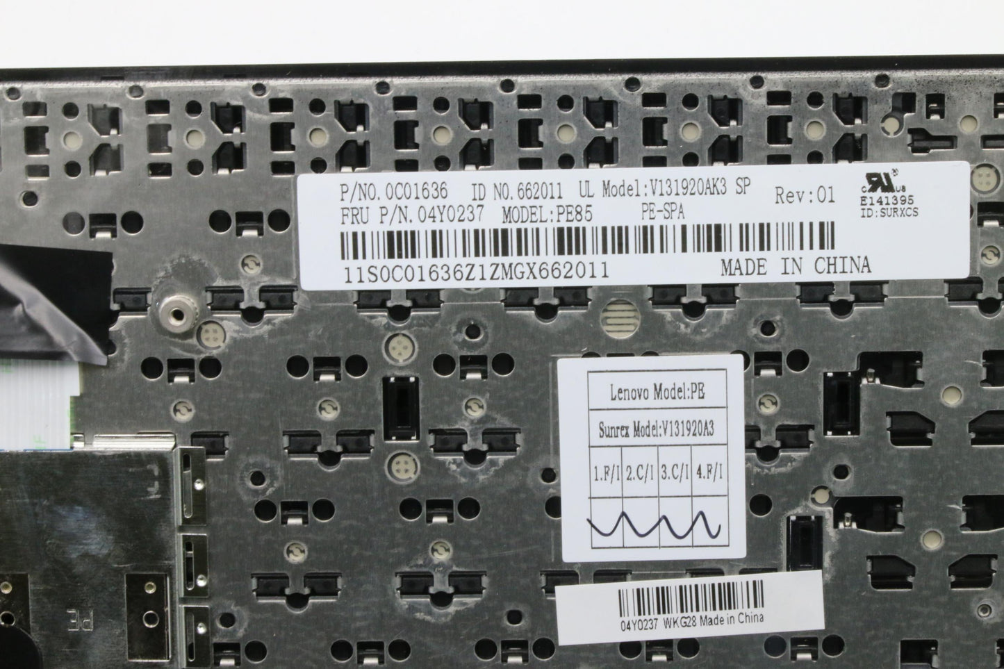Lenovo Ki Keyboards Internal - 04Y0237