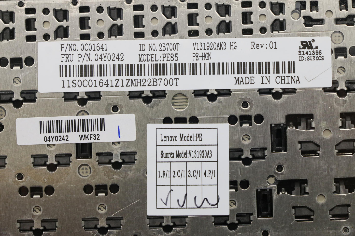 Lenovo Ki Keyboards Internal - 04Y0242